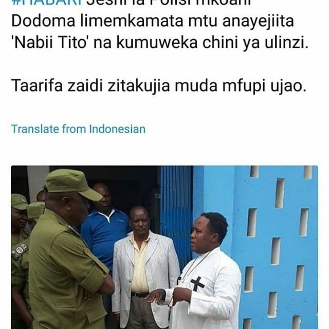 Nabii Tito tayari Kaingia Katika Mikono ya #Sheria ...Je unadhani ataweza kujitetea kwakile anachokifanya????.