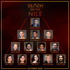 I'm so excited to join the magnificent Kenneth Branagh and the unbelievably talented cast of suspects for Death On The Nile. 
#intheatersOctober2020 #agathachristie.