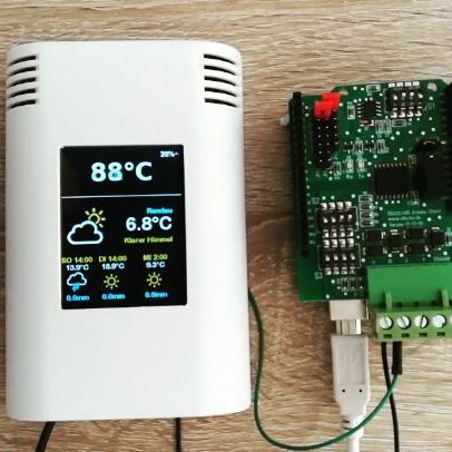 Test of boiler monitoring app mounted in Arduitouch enclosure. With random values generated by an Arduino UNO with RS485 shield... www.zihatec.de
#rs485 #arduinoshield #arduinoproject #arduino #nodemcu #esp8266 #heatingsystem #hvac #weatherstation #zihatec #arduitouch #temperature #ui #uidesign #userinterface.