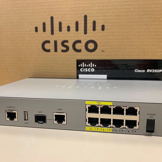 Cisco RV260P VPN Router with PoE. Empower your client or your network with the performance and security they deserve. #purposebuilt
✨
RV Series VPN Routers🖱SF|SG110-550X Switching🖱WAP Wireless Access Points🖱Best In-Class Support🖱FindIT Network Management
👂
#smallbusiness #smb #channel #partner #cisco #ciscosmallbusiness #cisconetworking #rack #PoE #VPN #deploy #office #network #switch #VLAN #ACS #SNMP #yang #army #empresa #negocios #finance #plan #shopsmall #shop #FindIT.