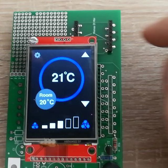 Working on a thermostat app note for ArduiTouch - ESP8266 wall mount touch kit
www.zihatec.de
#arduitouch #esp8266 #esp32 #nodemcu #wemosd1mini #hvac #thermostat #smarthome #homeautomation #modbus #rs485 #zihatec 
#touchscreen #wallmount #enclosure #electronickit #userinterface #ui #uidesign #hausautomation #electronickit.