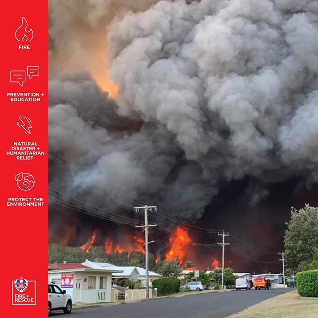 There are currently 99 fires burning across NSW. We are supporting NSW Rural Fire Service through resources including firefighting units and staff of firefighters from across the State. Within the past 48 hours, we've committed 7 strike teams consisting of 119 firefighters. 
Our main priority is to protect the community. Life first. Then homes.
Please prepare yourselves and your family first and then your property. Stay informed and heed the warnings. http://www.rfs.nsw.gov.au/mfu
#NSWFires #Alert #FRNSW.